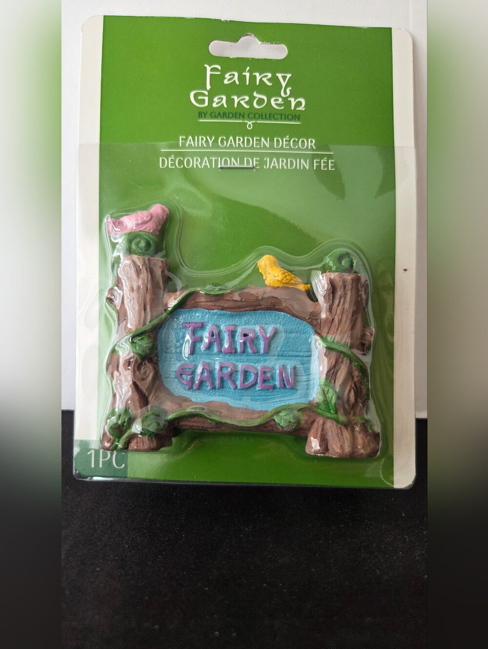​Fairy Garden Resin Miniature Sign Decor Birds Rustic Plant Accent